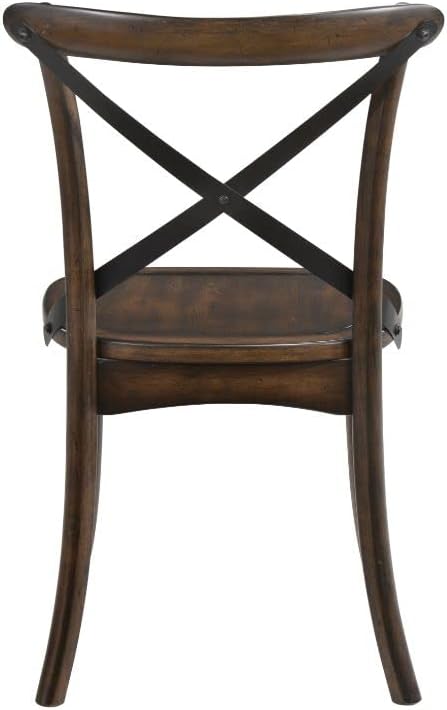 JUSTONE Set of 2 Cross Back Chair, Dining Chair Furniture 2-Pack, Sturdy X-Ba...
