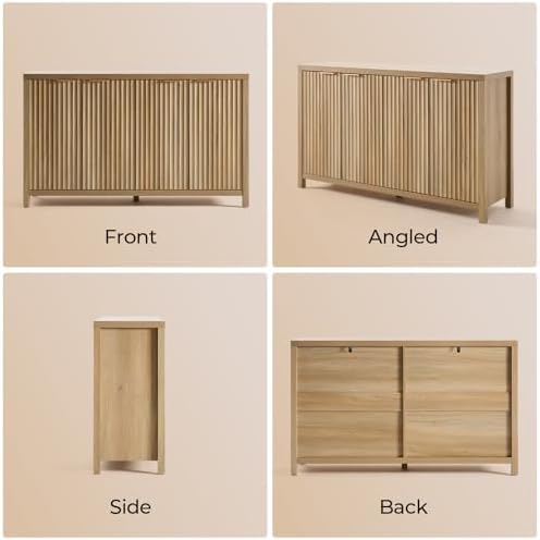 OAKHAM HOME Buffet Cabinet 56" Golden Oak
