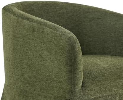 KISLOT Modern Swivel Accent Chair, Barrel Chair, Green