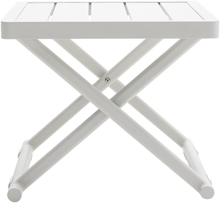 Outdoor Folding Table for Patio Square Side Table for Camping and Picnics