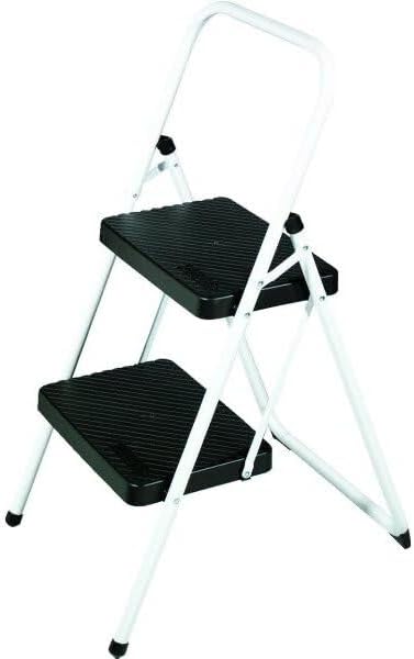 COSCO Two Step Big Step Folding Step Stool, Gray