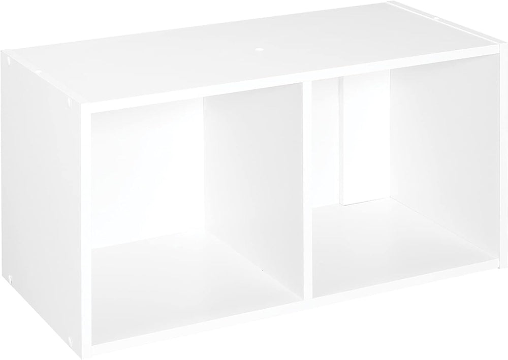 ClosetMaid Cubeicals 2 Cube Storage Shelf Organizer Bookshelf, Stackable or H...