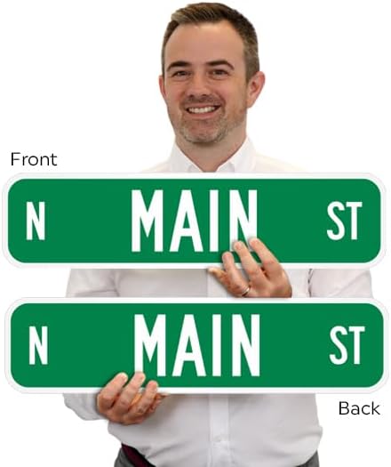 SmartSign 2-Sided Custom Street Metal Sign | 6" x 24" 3M Engineer G...