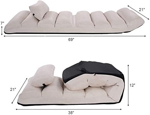 Moccha Floor Chairs for Adults, Floor Lounger with Adjustable Backrest