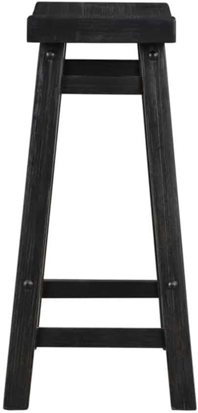 Boraam Sonoma Backless Saddle Kitchen Counter Stool - Black Charcoal