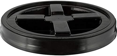 House Naturals 5 Gallon Plastic Black Bucket Food Grade BPA Free with Black S...