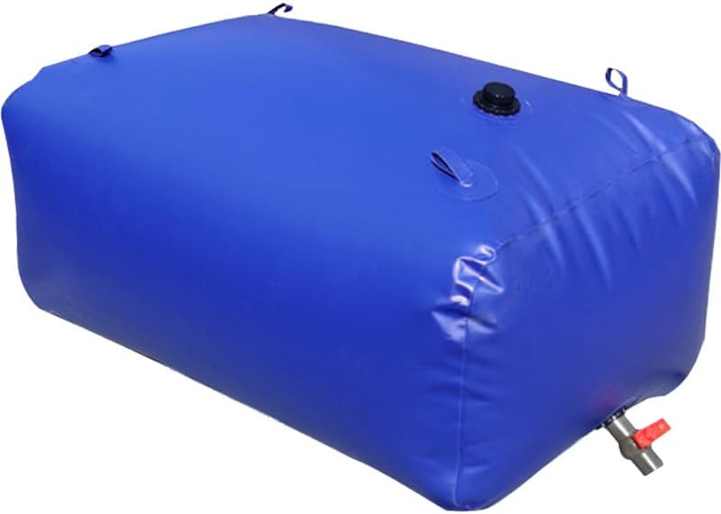 1000L/264gal Gallon Water Bladder Storage Containers with Valve Collapsible P...