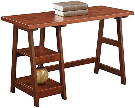 Convenience Concepts Designs2Go Trestle Desk 47" - Modern Desk or Vanity...