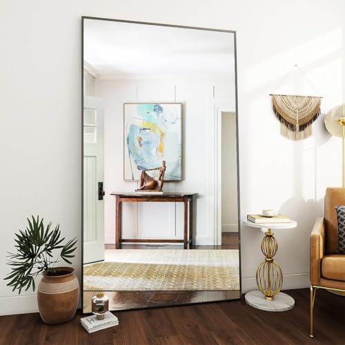 VooBang Large Full Length Mirror 78" x 35" - Shatterproof Black