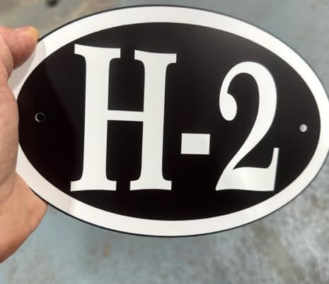 Comfort House Address Plaque Personalized. Display Your House Number. Made in...