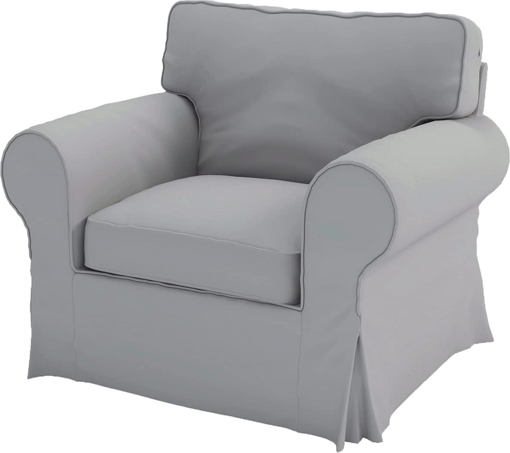 Custom Slipcover Replacement Ektorp Chair Sofa Polyester Flax Cover Replaceme...