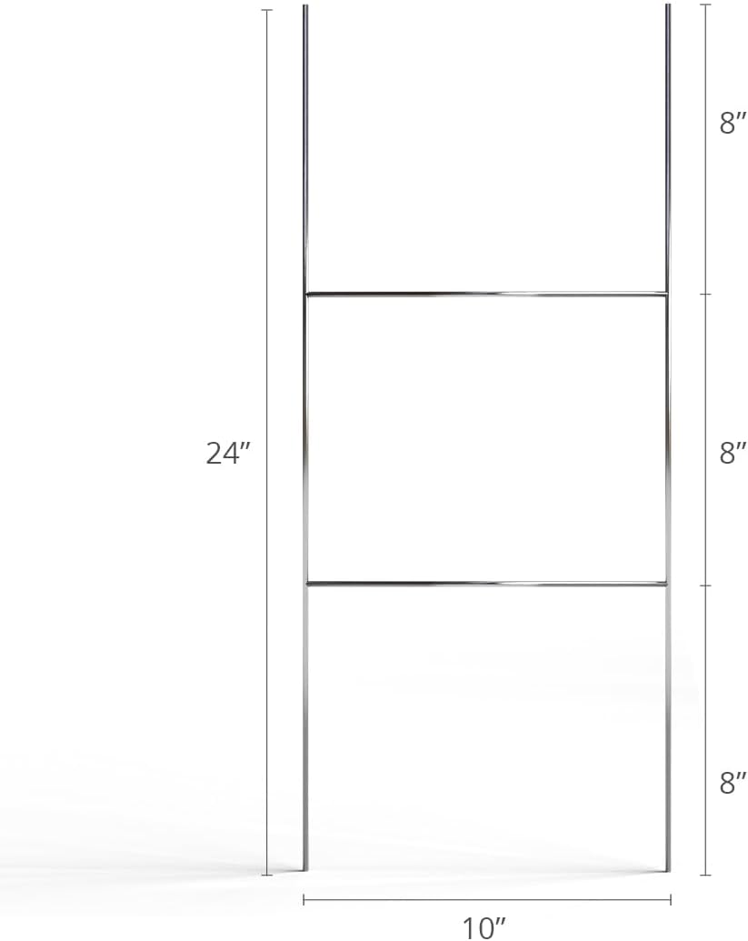 CustomForMe H-Frame Yard Sign Stakes, 10 x 24 Inches, 9-Gauge Galvanized Stee...