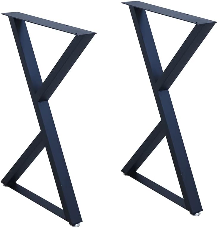 28" Coffee Table Legs Two Triangles Table Legs Coffee Table Metal Legs L...