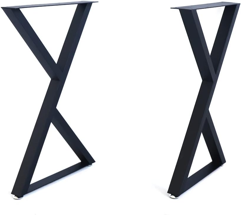 28" Coffee Table Legs Two Triangles Table Legs Coffee Table Metal Legs L...