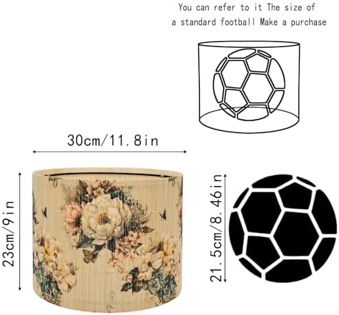 Rustic lamp shade Floral Butterfly Elegant Art decorative 11.8x9Inch