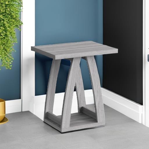 FROMJBEST End Tables Living Room, Side Table, Grey End Table Set of 2