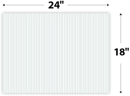 10 Pack, Blank Signs (White) 18 x 24 inch 4mm Corrugated Plastic Sign Board, ...