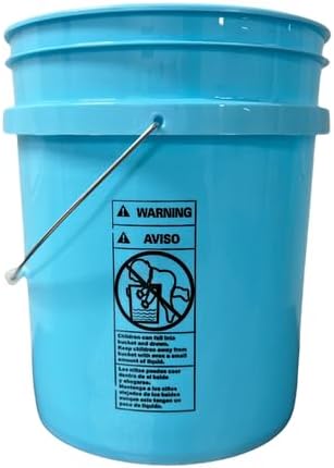 House Naturals 5 Gallon Food Grade Bucket Pail with Airtight Screw on Lid (Pa...
