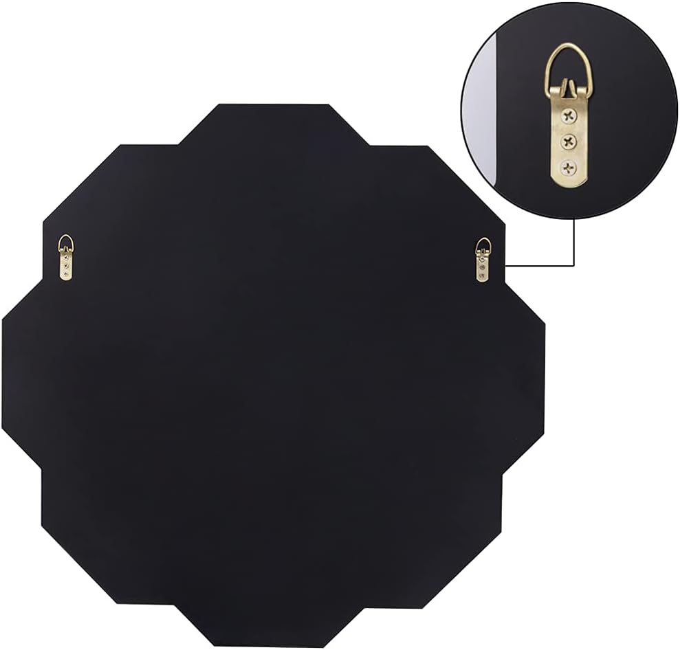 Chende 32" x 32" Large Wall Mirror for Elegant Living Room, Modern ...