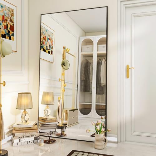 VooBang Large Full Length Mirror 78" x 35" - Shatterproof Black