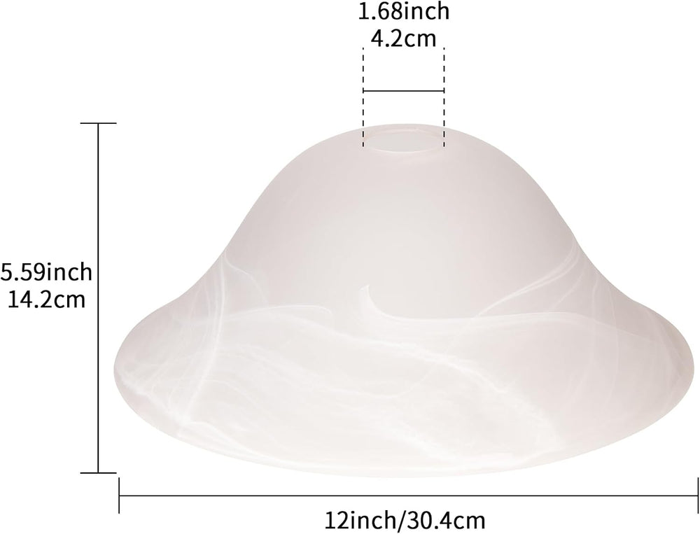 Glass Lamp Shade Replacement for Torchiere Floor Lamps, Lamp Shade for Floor ...