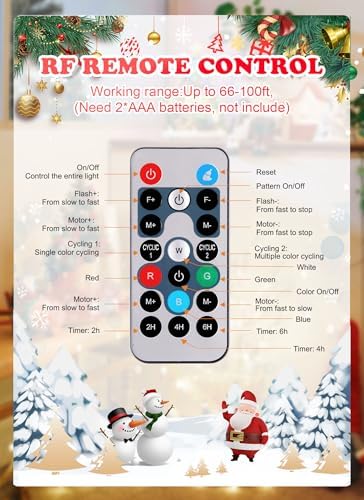 Christmas Projector Lights Outdoor 26 HD Effects (3D Ocean Wave + Patterns) Waterproof with Timer Holiday Projector Lights for Indoor Christmas Halloween Night Disco Party, RGB + Multicolor