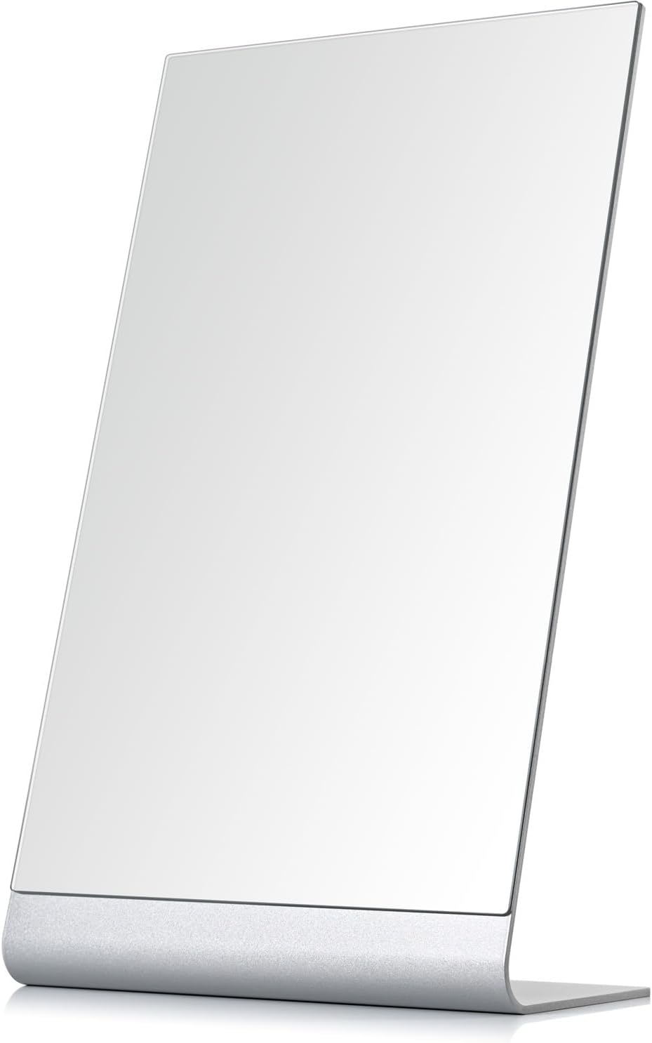 NEZZOE 15"x8" Frameless Makeup Mirror, Minimalist Free Standing Des...