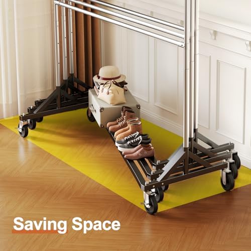 HOKEEPER Clothes Rack, Z Rack Hold 610LBS Clothing Rack 4 Packs