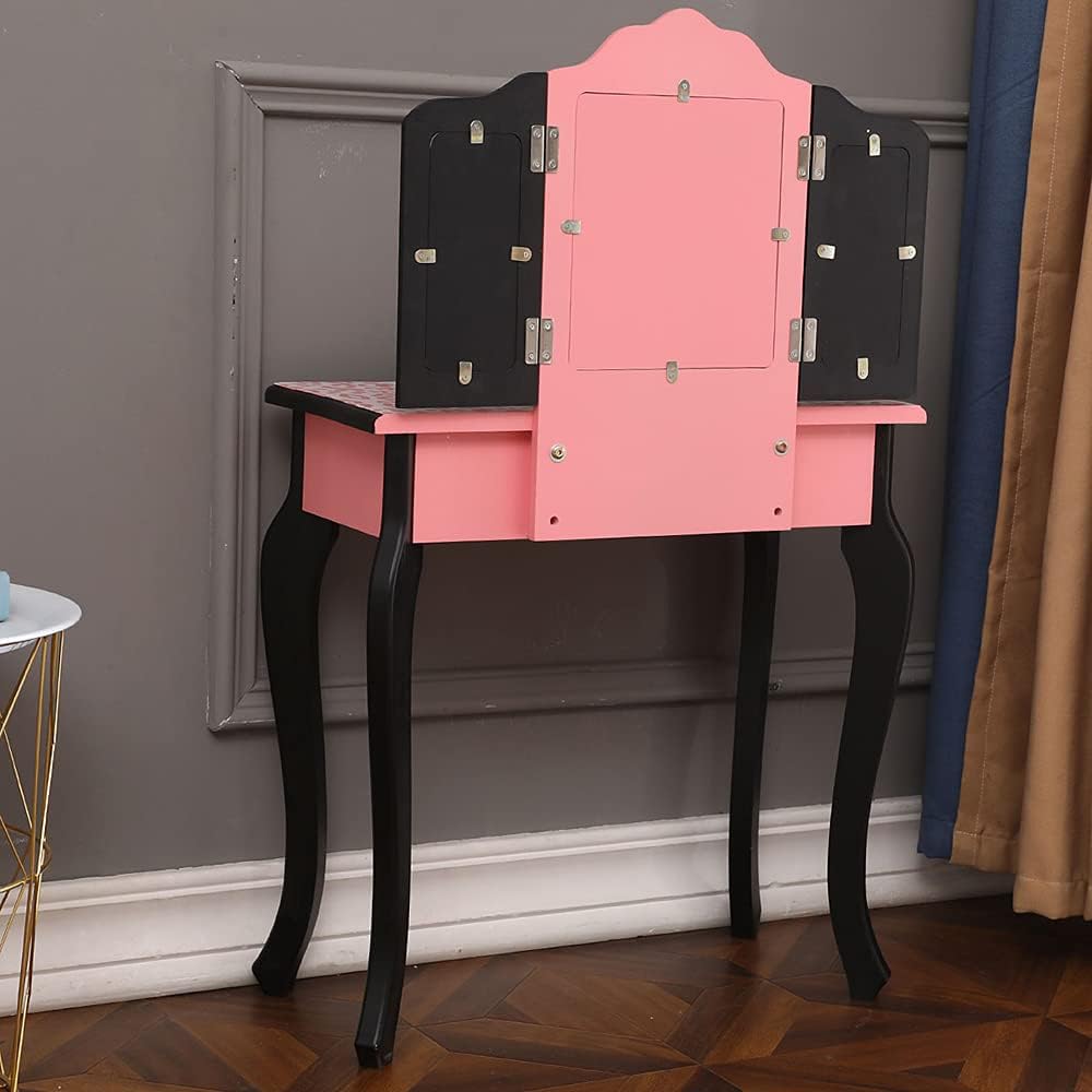 vasitelan vanity table and chair set, vanity set, package contents