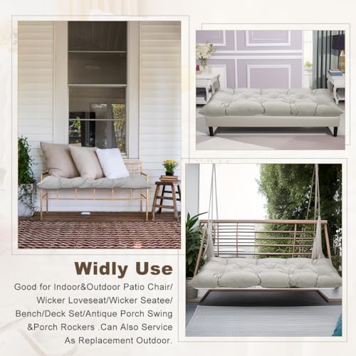 Outdoor Bench Cushion 40inches Waterproof & Fade Resistant Patio Furnitur...