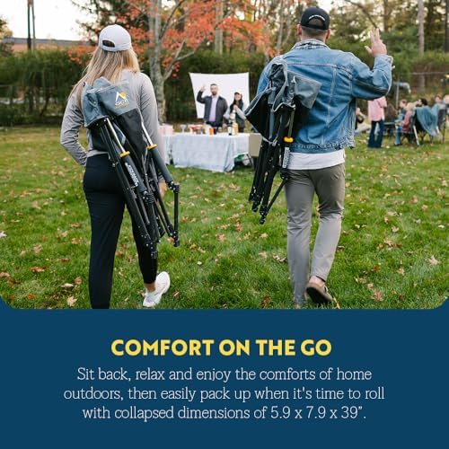 GCI Outdoor Kickback Rocker Camping Chair - Indigo Blue