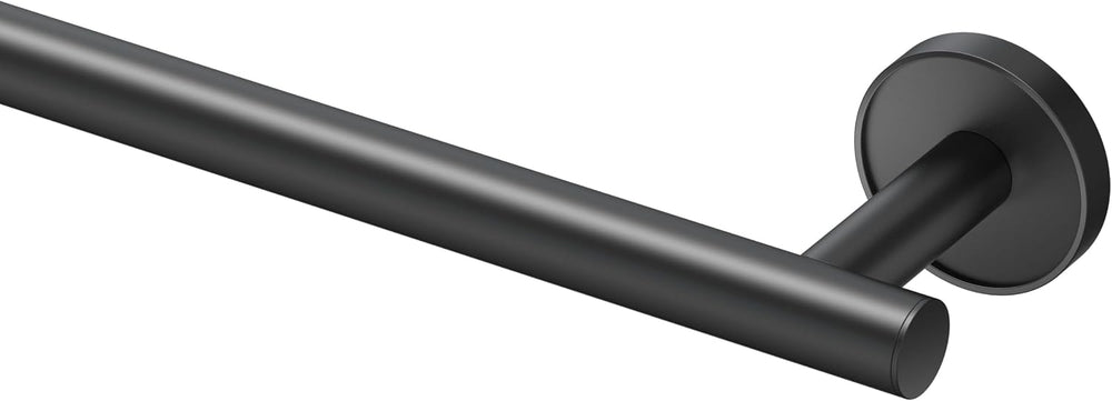 Gatco 5550MX Sky Wall Mounted Towel Bar, 24-Inch Matte Black Bathroom Towel H...