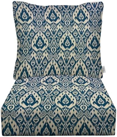 RSH DECOR Deep Seating Cushion with Pillow Back | 24” x 26” x 5" Seat | ...