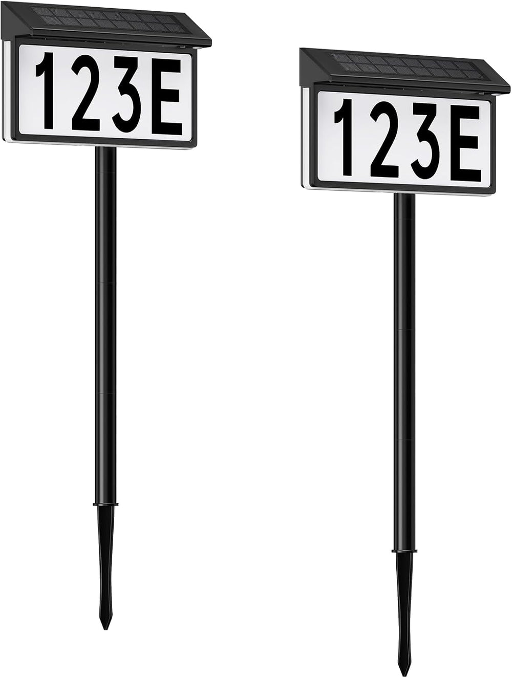 Solar Address Sign, Lighted House Numbers for Outside Waterproof