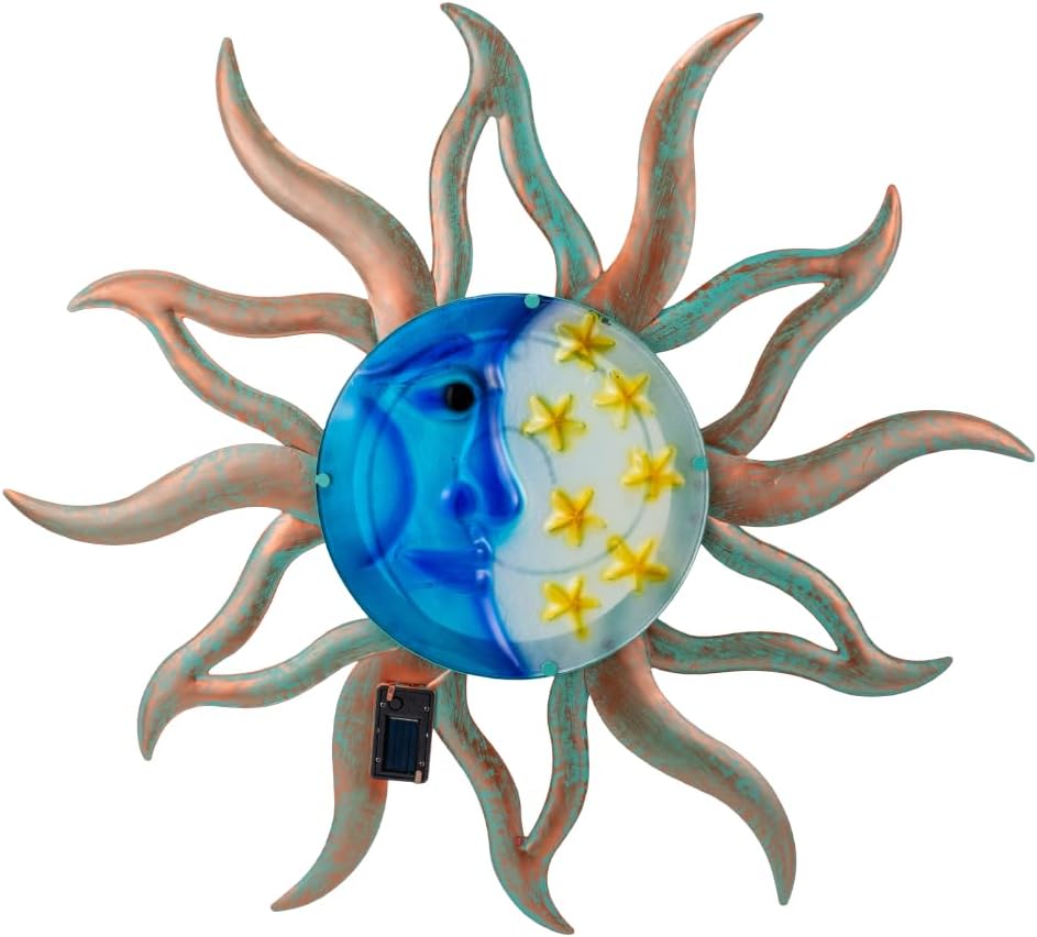 VEWOSTAR 29" Large Metal Sun and Moon Wall Art