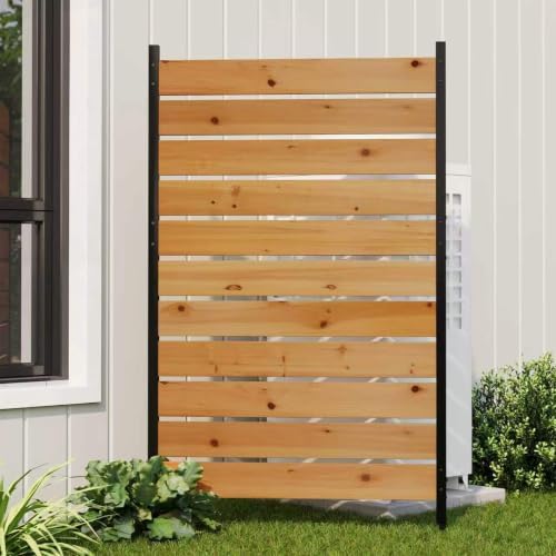 No Dig Wood Privacy Screen Fence Panel, Outdoor DIY Decorative Wall