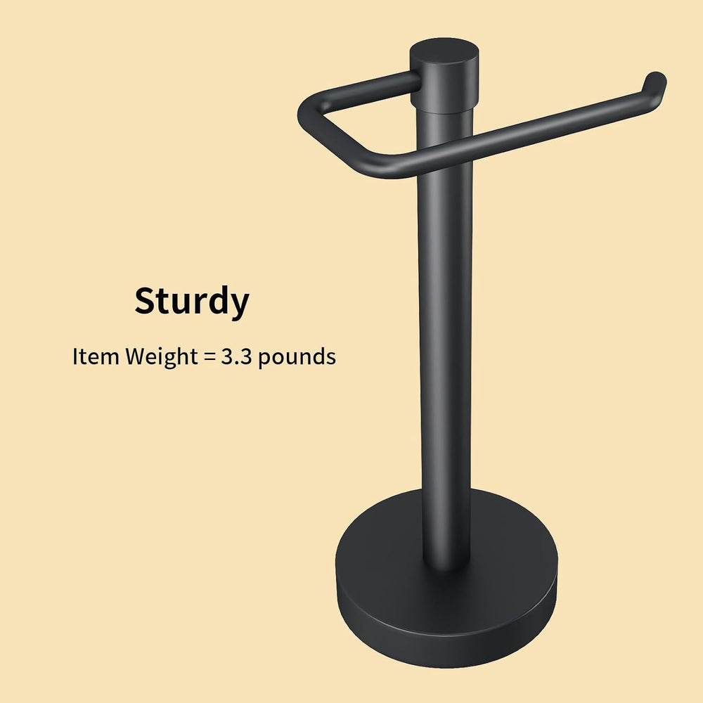 YUMORE Hand Towel Holder Stand Countertop, Pro Max Matte Black