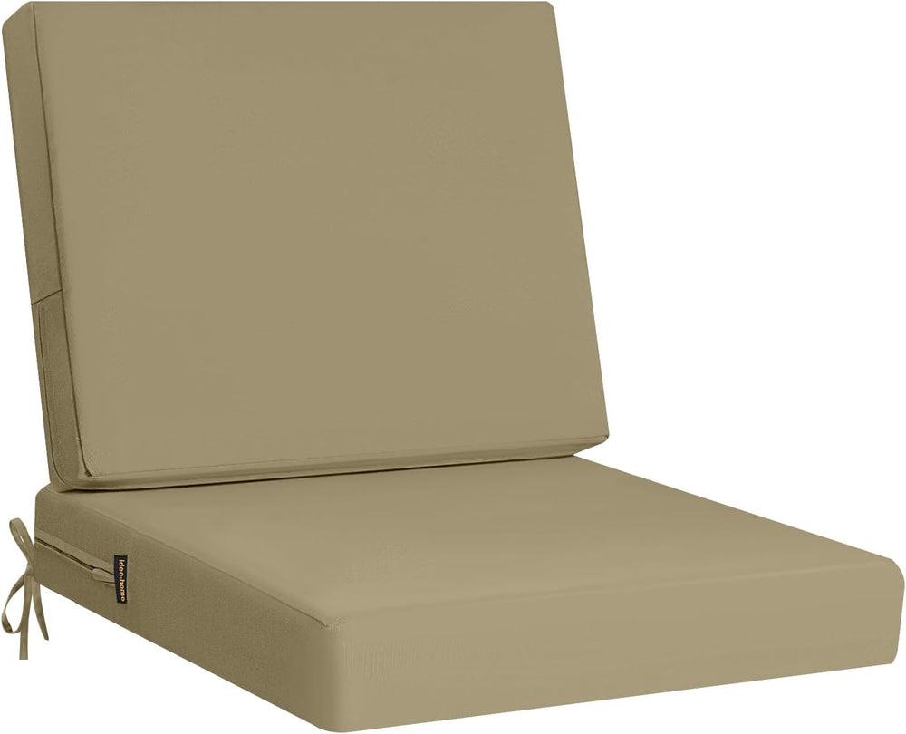 idee-home Outdoor Chair Cushions for Patio Furniture, Outdoor Seat Cushion