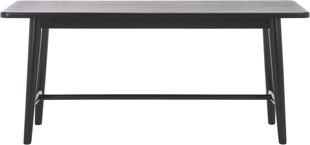 SAFAVIEH Home Collection - Florent Rectangular Bench, Black Finish Seating (BCH1400A)