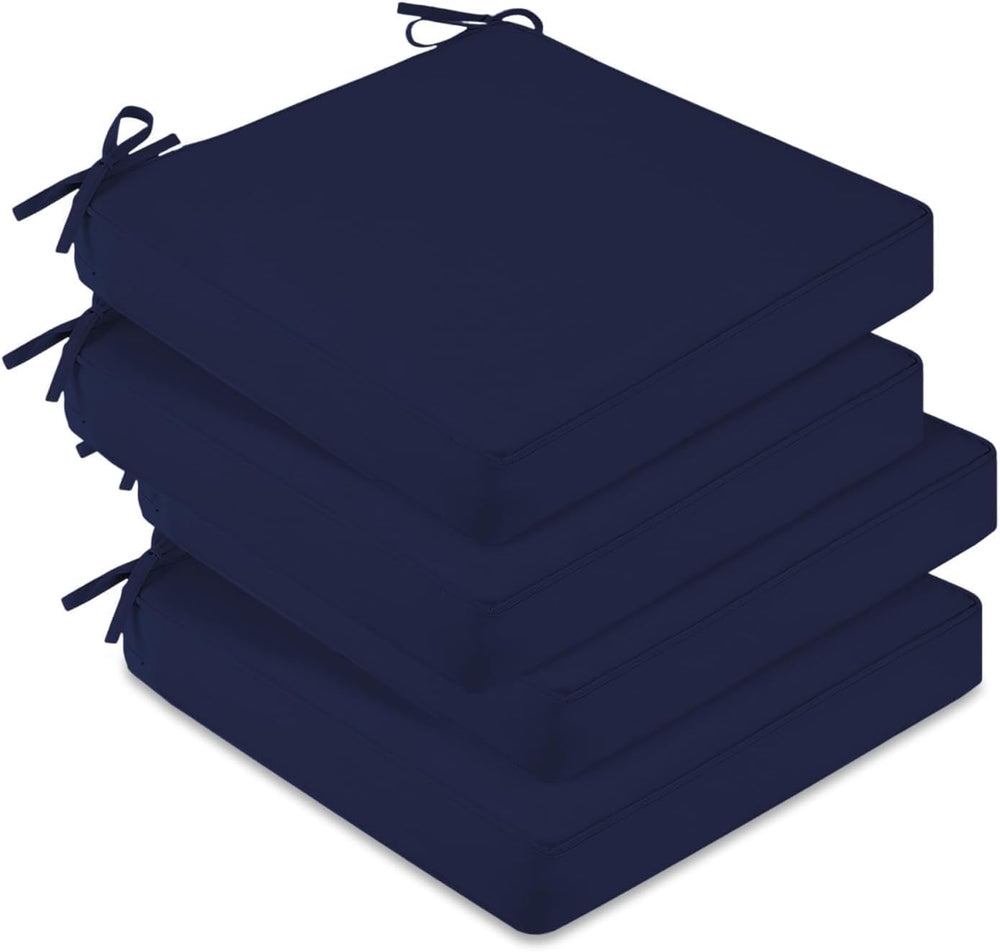 downluxe Outdoor Chair Cushions Set of 4, Waterproof 19" x 19" x 3&...