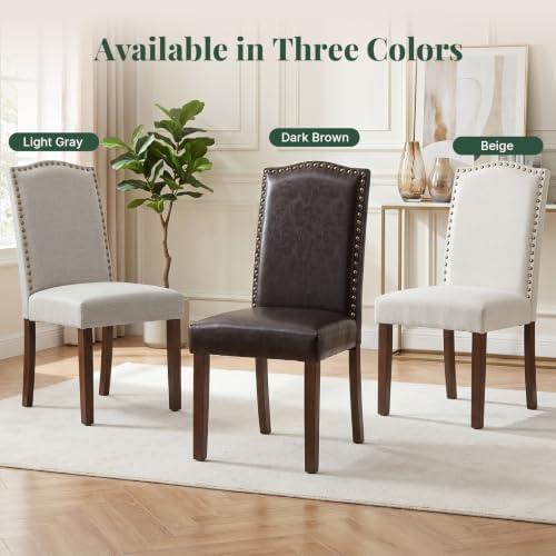 Dining Chairs Set of 2, Fabric Kitchen Chair for Living Room