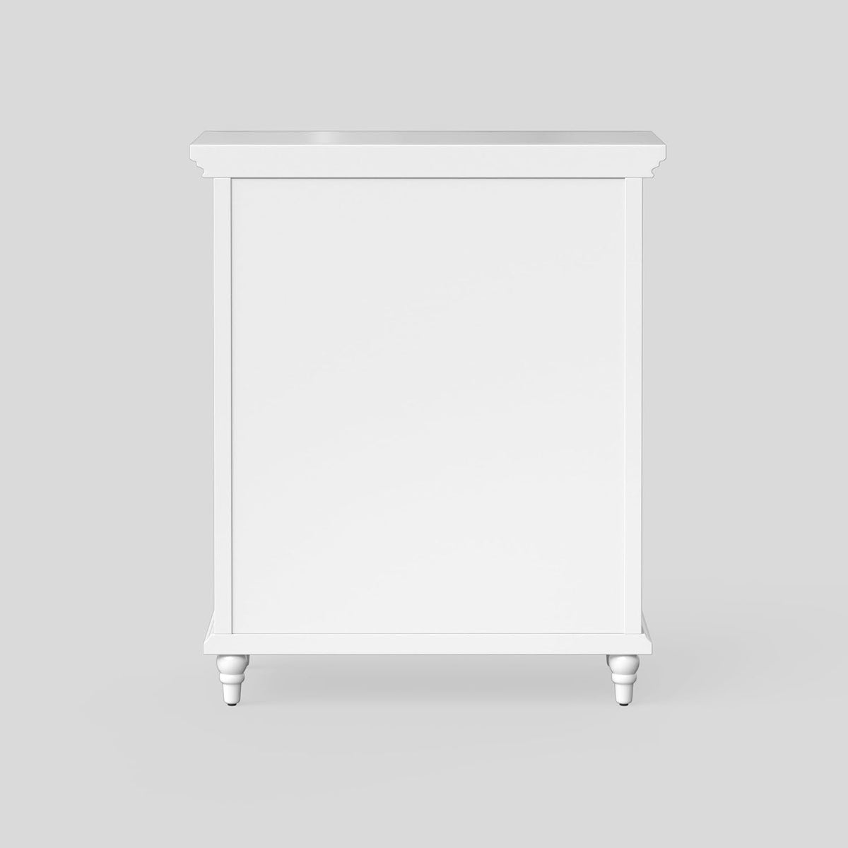 Teamson Home Florence 26 in. x 32 in. 2-Door Freestanding Wooden Floor Cabinet with Adjustable Shelves for Storage Solutions in Bathrooms, Kitchens, Laundry Rooms, Home Offices, White