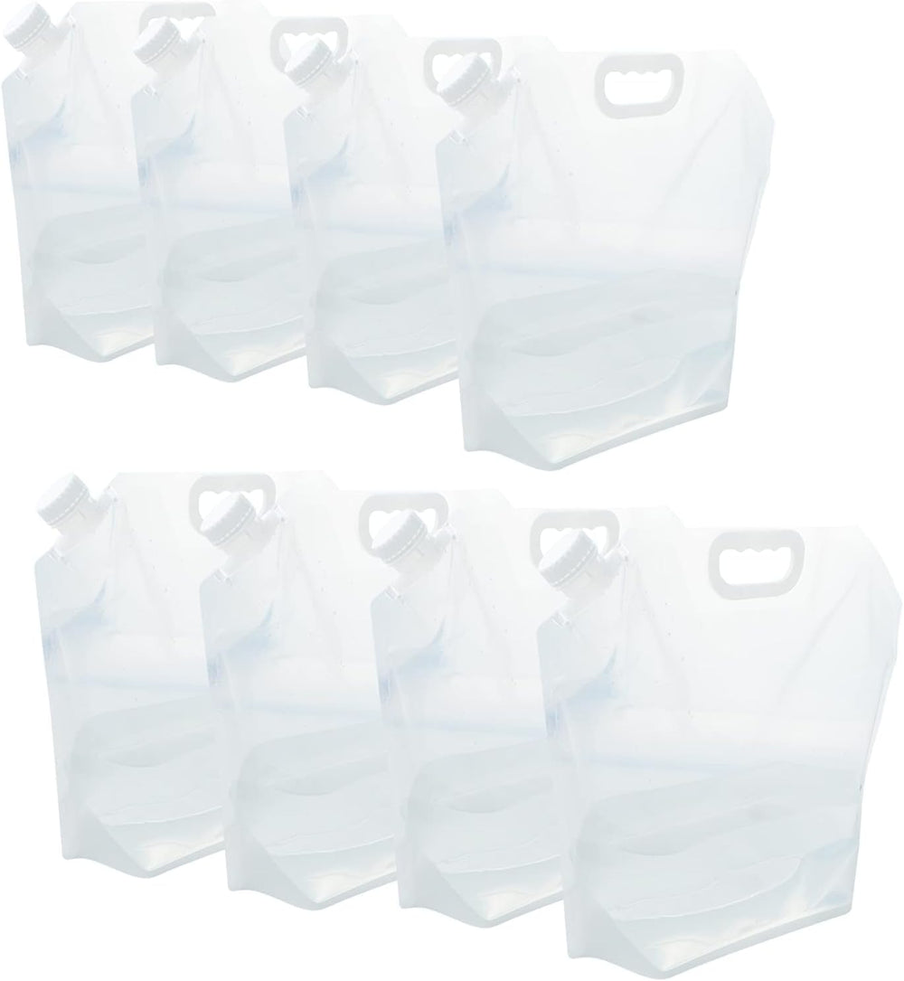 21 Gallons (8 pcs, 2.6 Gallons Each) Foldable Water Storage Containers
