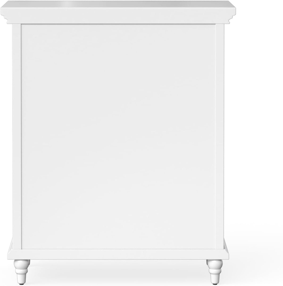Teamson Home Florence 26 in. x 32 in. 2-Door Freestanding Wooden Floor Cabinet with Adjustable Shelves for Storage Solutions in Bathrooms, Kitchens, Laundry Rooms, Home Offices, White