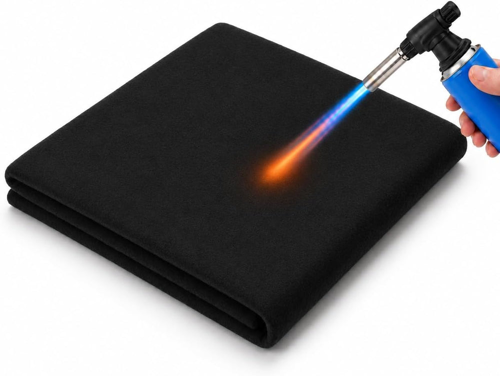 PAWBOSE Carbon Fiber Welding Blanket 20"x36", 5mm Thick Heat Resist...