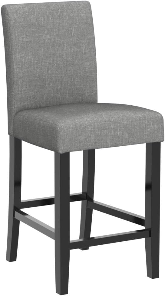LSSPAID Bar Stools Set of 2, 25 Inch Upholstered Fabric Counter Height Stools...