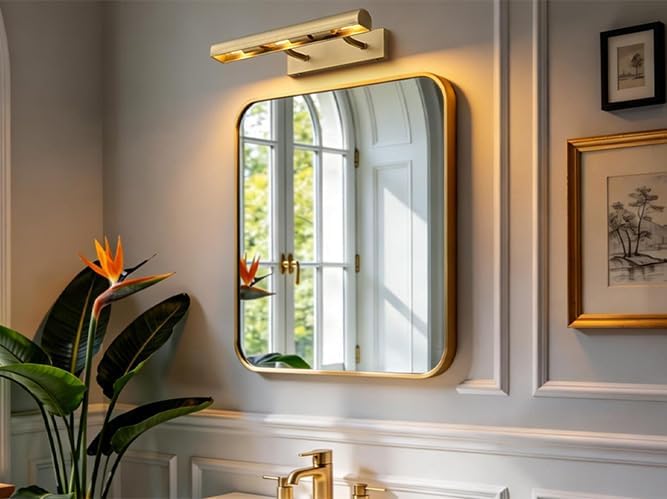 18 inch Hardwired Picture Light Brass Picture Light for Wall