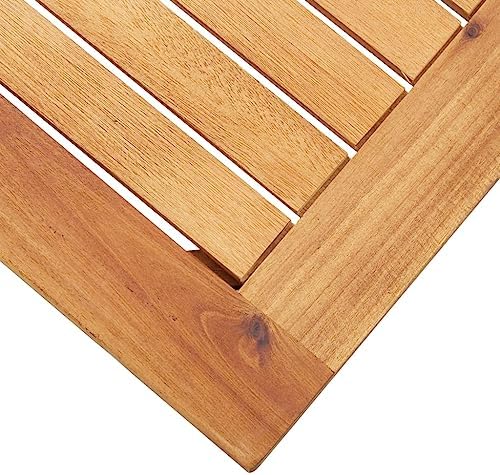 vidaXL Patio Coffee Table 23.6"x23.6"x14.2" Solid Acacia Wood