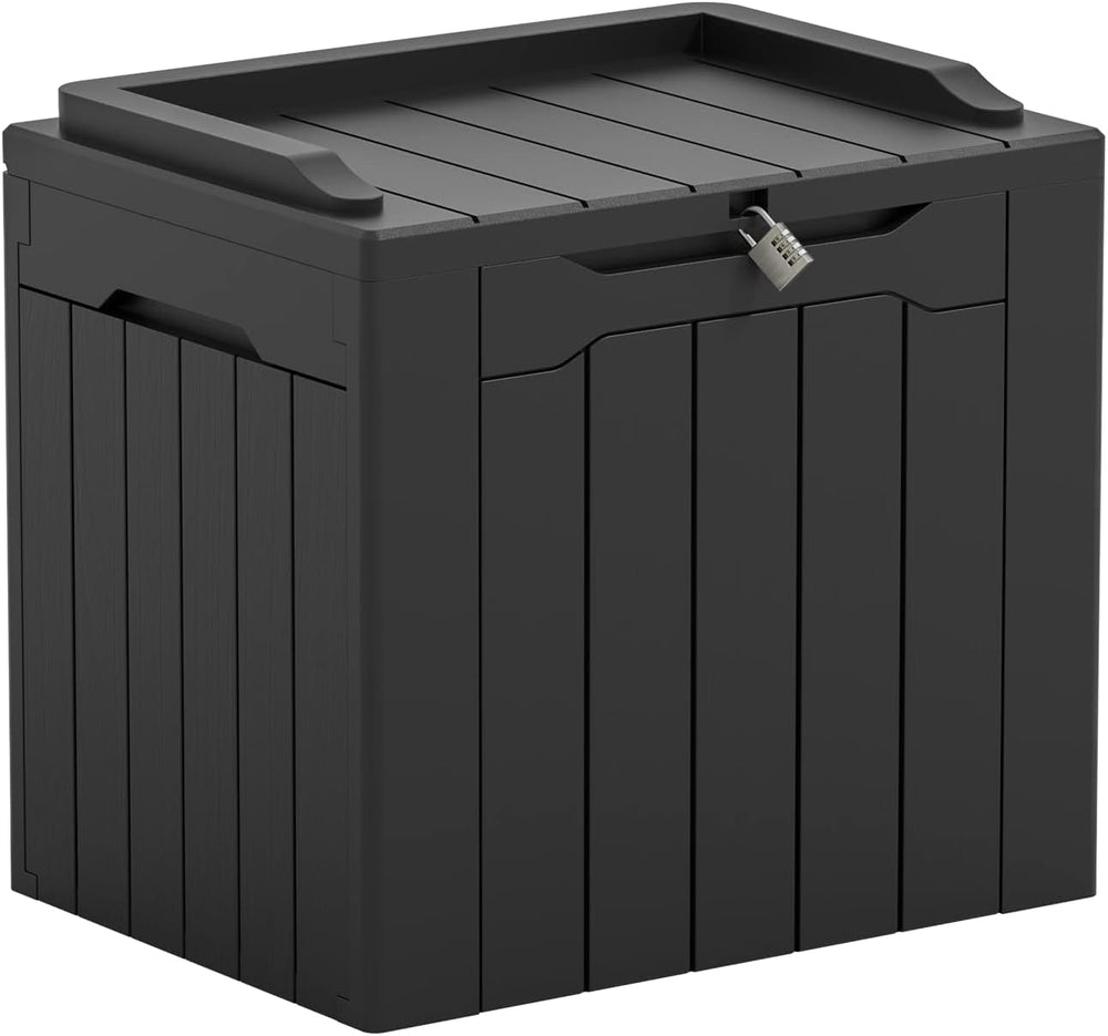 Greesum 31 Gallon Outdoor Storage Box, Black