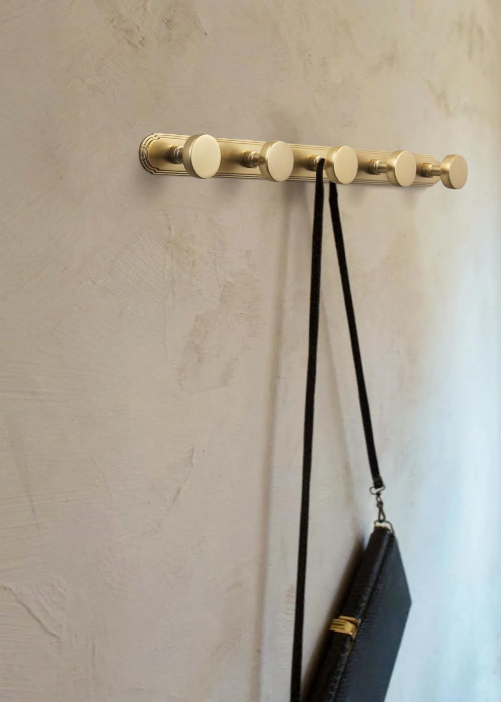 Goo-Ki 1 Pack Champagne Bronze Coat Rack Wall Mount Heavy Duty, Towel Rack Zi...